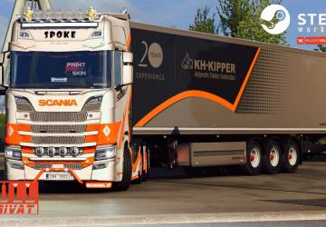 Spoke skin for Scania S + Schwarzmuller version 1.0 for Euro Truck Simulator 2 (v1.36.x)