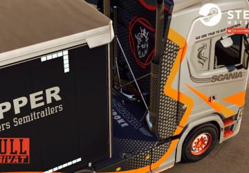 Spoke skin for Scania S + Schwarzmuller version 1.0 for Euro Truck Simulator 2 (v1.36.x)