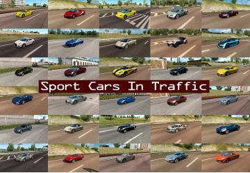 Sport Cars Traffic Pack version 9.7.1 for Euro Truck Simulator 2 (v1.43.x)