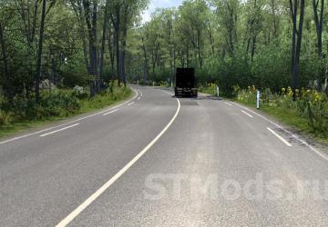 Spring Weather version 5.1 for Euro Truck Simulator 2 (v1.47.x)