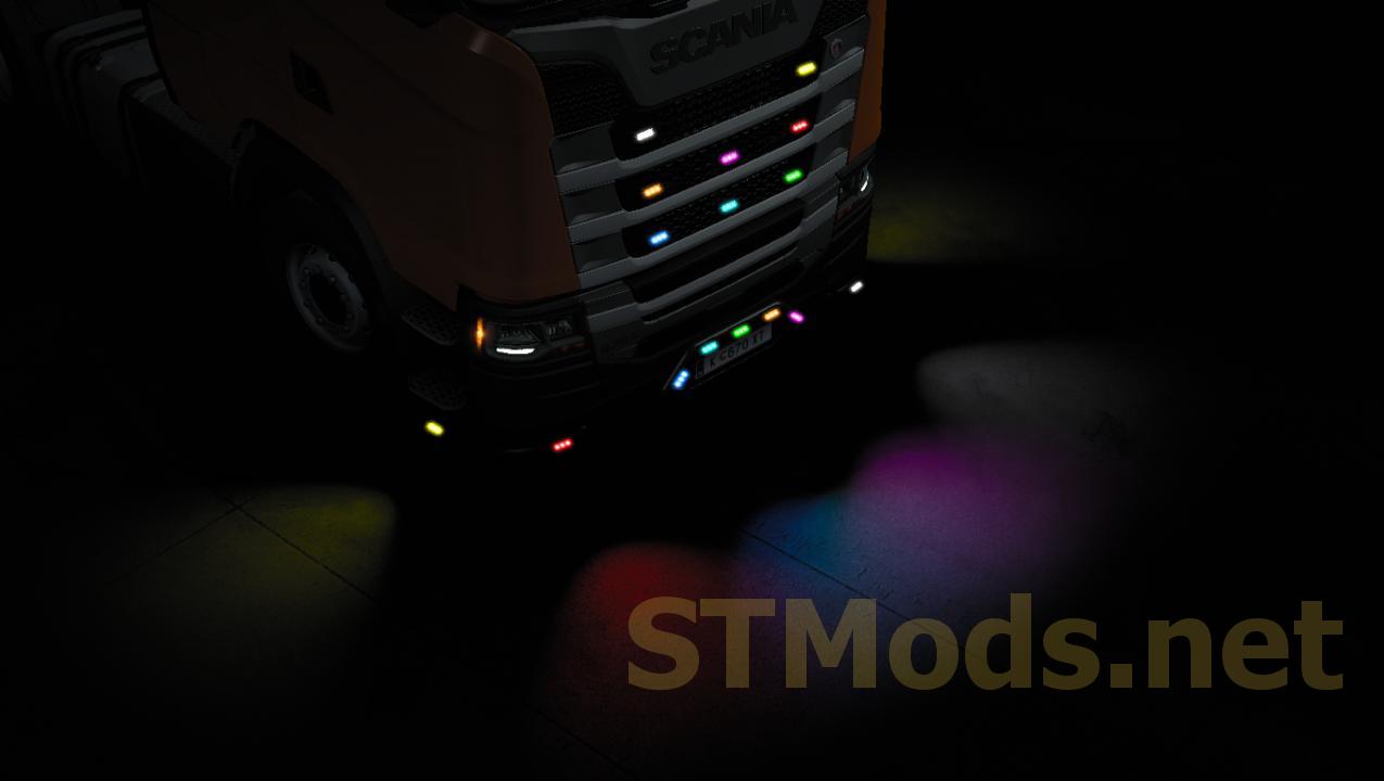 Download Strobe LED Lights Pack version 2.0 for Euro Truck Simulator 2