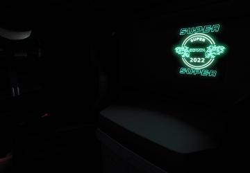 LED Signs for Scania version 1.1 for Euro Truck Simulator 2 (v1.43.x)