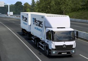 Swap Body Addon for Mercedes Atego version 1.0 for Euro Truck Simulator 2 (v1.44.x, - 1.46.x)