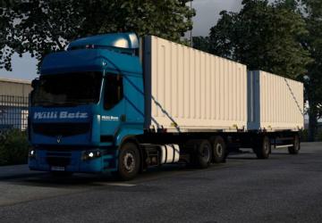 Swap Body Addon For Renault T Range/Premium v1.2 for Euro Truck Simulator 2 (v1.44.x)