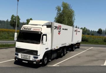 Swap Body Addon For Volvo FH MK1 version 1.0 for Euro Truck Simulator 2 (v1.44.x, 1.45.x)