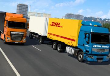 Swap Body Carrier Chassis for Renault T/Premium v1.1 for Euro Truck Simulator 2 (v1.43.x)