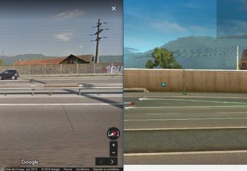 Switzerland 1:1 Map version 1.0 beta for Euro Truck Simulator 2 (v1.35.x, 1.36.x)