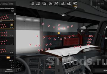 Table & wind-shield set for Actros MP3 v1.4.2 for Euro Truck Simulator 2 (v1.47.x, 1.48.x)