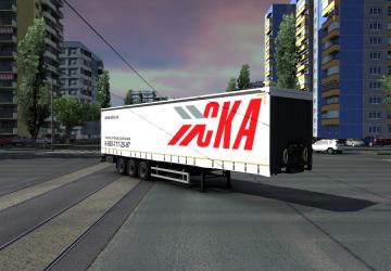 Tonar T4-16V/VK Tarped Semi-Trailer version 1.0 for Euro Truck Simulator 2 (v1.38.x, - 1.43.x)