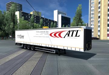 Tonar T4-16V/VK Tarped Semi-Trailer version 1.0 for Euro Truck Simulator 2 (v1.38.x, - 1.43.x)