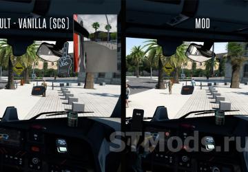 Top Corner & Small Mirrors version 1.7 for Euro Truck Simulator 2 (v1.46.x, 1.47.x)