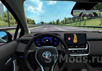 Toyota Corolla 2020 version 1.8.1 for Euro Truck Simulator 2 (v1.46.x, 1.47.x)