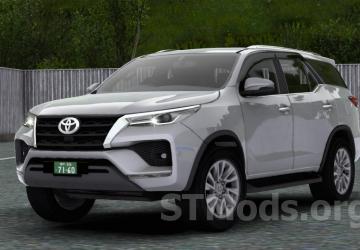 Toyota Fortuner AN160 version 1.7 for Euro Truck Simulator 2 (v1.54.x)