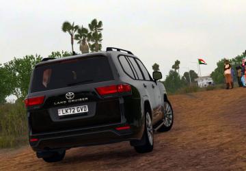 Toyota Land Cruiser 300 2022 version 1.0 for Euro Truck Simulator 2 (v1.49.x)