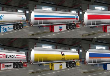 Trailer Skin Pack for Ownable Fuel Cisterns v1.0 for Euro Truck Simulator 2 (v1.33.x, - 1.38.x)