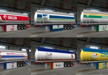Trailer Skin Pack for Ownable Fuel Cisterns v1.0 for Euro Truck Simulator 2 (v1.33.x, - 1.38.x)