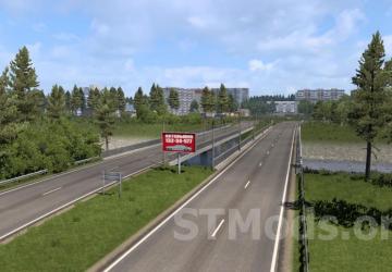 Map Trans-Siberian Truckway version 1.8 for Euro Truck Simulator 2 (v1.54.x)