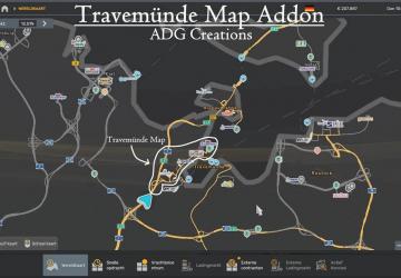 Travemünde Map version 1.1 for Euro Truck Simulator 2 (v1.54.x)