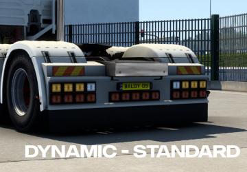 Truck Dynamic Mudflaps version 26.11.2023 for Euro Truck Simulator 2 (v1.49.x)