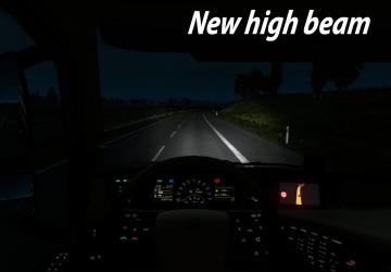 Truck lights version 2.1 for Euro Truck Simulator 2 (v1.32.x, - 1.35.x)