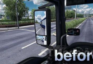 True Mirror FOV version 1.1 for Euro Truck Simulator 2 (v1.47.x)