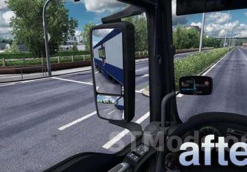 True Mirror FOV version 1.1 for Euro Truck Simulator 2 (v1.47.x)