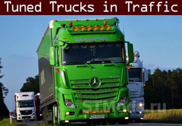 Tuned Truck Traffic Pack version 6.4.1 for Euro Truck Simulator 2 (v1.47.x)