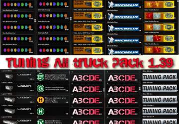 Tuning All truck package version 2.4 for Euro Truck Simulator 2 (v1.43.x)