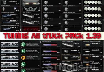 Tuning All truck package version 2.7 for Euro Truck Simulator 2 (v1.48.x)