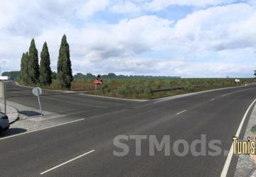Tunisia Map version 1.2 (10.06.25) for Euro Truck Simulator 2 (v1.54.x)