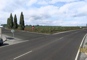 Map Tunisia Map version 1.2 (12.08.23) for Euro Truck Simulator 2 (v1.48.x)