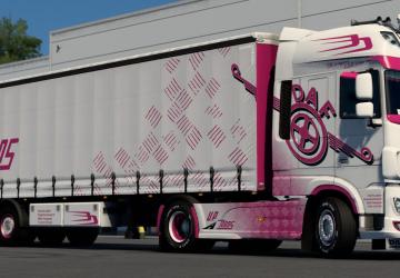 U.P. Trans DAF XF E6 skinpack version 1.0 for Euro Truck Simulator 2 (v1.40.x)