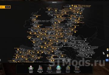 Ultra zoom map version 1.6 for Euro Truck Simulator 2 (v1.48.x)