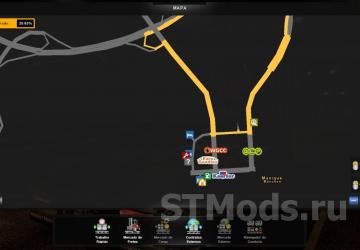 Ultra zoom map version 1.7.5 for Euro Truck Simulator 2 (v1.54.x, 1.55.x)