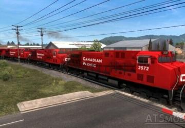 Enhanced American Trains version 3.9 for Euro Truck Simulator 2 (v1.44)