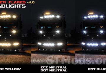 Improved Headlights version 4.2 for Euro Truck Simulator 2 (v1.49.x)