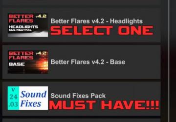 Improved Headlights version 4.3 for Euro Truck Simulator 2 (v1.49.x)