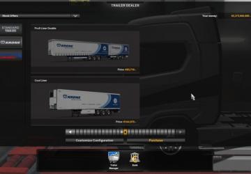 Unlocked Double Trailers [Krone and Standard SCS] v1.0 for Euro Truck Simulator 2 (v1.33.x)