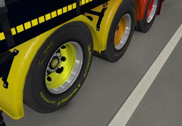 V8K Blaine wheels rework version 1.1 for Euro Truck Simulator 2 (v1.36.x, - 1.40.x)