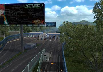 Map Vanessa Pashmina version 5.3 for Euro Truck Simulator 2 (v1.43.x)
