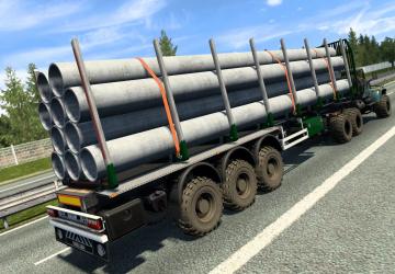 Off-Road Chassis for Standard Trailers version 1.0 for Euro Truck Simulator 2 (v1.41.x)