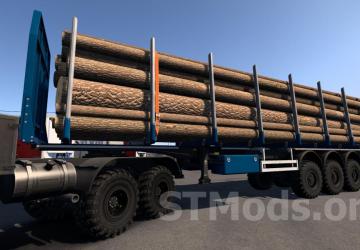Off-Road Chassis for Standard Trailers version 1.4 for Euro Truck Simulator 2 (v1.48.x, 1.49.x)