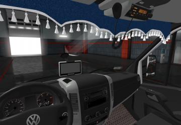 Volkswagen Crafter 2.5 TDI version 1.1 for Euro Truck Simulator 2 (v1.35.x, 1.36.x)