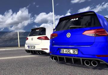 Volkswagen Golf R Line 7.5 2018 version 1.0 for Euro Truck Simulator 2 (v1.43.x)