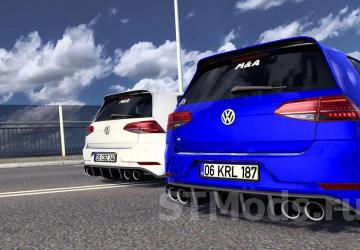 Volkswagen Golf R Line 7.5 2018 version 1.4 for Euro Truck Simulator 2 (v1.47.x)
