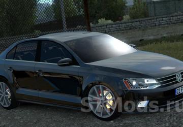 Volkswagen Jetta 2018 version 2.2 for Euro Truck Simulator 2 (v1.46.x, 1.47.x)