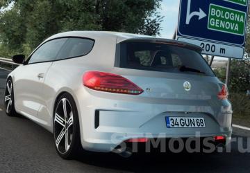 Volkswagen Scirocco R version 2.3 for Euro Truck Simulator 2 (v1.48.x)