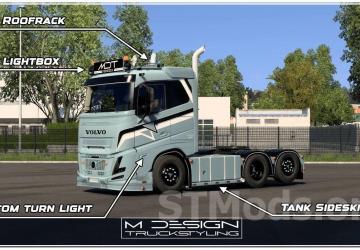 Volvo Aero Tuning Pack version 3.0 Fix for Euro Truck Simulator 2 (v1.53.x, - 1.55.x)