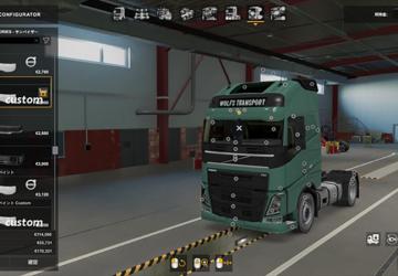 Volvo FH16 2012 Addons Pack version 1.1 for Euro Truck Simulator 2 (v1.42.x, 1.43.x)