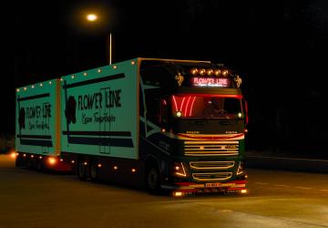 Volvo FH16 Flowerline version 1.0 for Euro Truck Simulator 2 (v1.41.x)